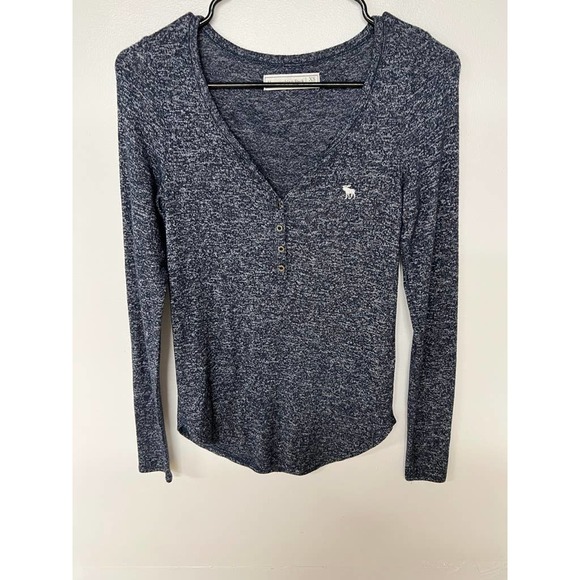 Abercrombie & Fitch Tops - Abercrombie & Fitch Navy Long Sleeve